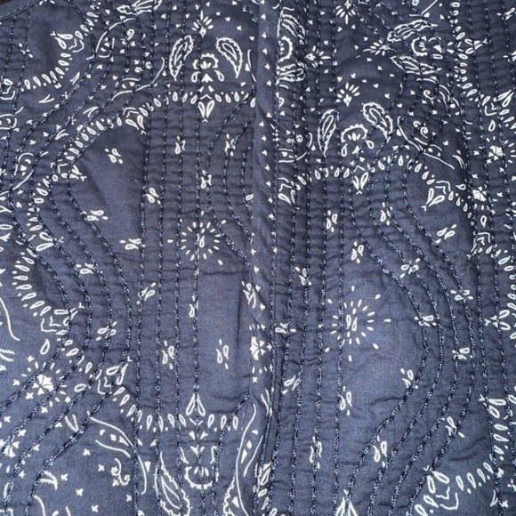 New ▶️ Madewell ◀️ Quilted Sweetheart Crop Top Western Bohemian 14 - Picture 12 of 13